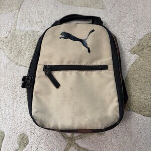 PUMA Insulated Lunch Bag Small Cooler Tan & Camo Logo